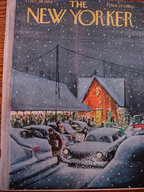 The New Yorker Dec 1959 New Canaan CT Train Station New Yorker December, New Yorker Christmas, New Yorker Magazine Covers, The New Yorker Covers, New Yorker Cover, The New Yorker Magazine, New Yorker Magazine, New Yorker Covers, American Graffiti