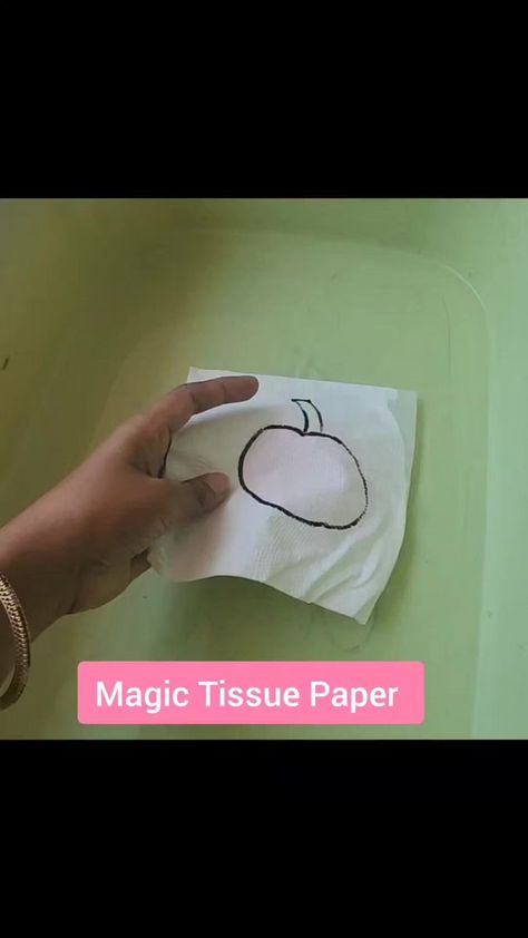 Kids Play Activity #8 ❤️ Magic Tissue Paper 🤧 (Art or Science) This is so much fun for kids which can't be expressed in writing. You do yourself and see the sparks in their eyes when suddenly color appears on their drawing...🧿 All you need is - -Tissue paper -Markers -Colors -Tub of Water #aarohi #paridhi #reelvideo #nishimishi #kidslearning #stemforkids #stemactivities #stemeducation #artandcraftforkids #kidsactivityideas #activityforkids #scienceisfun #scienceexperimentsforkids #magicfo Tissue Paper Water Art, Water Shape, Tissue Paper Art, Play Activity, Magic For Kids, Paper Magic, Stem For Kids, Shapes Activities, Stem Education