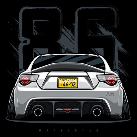 Gt86 Wallpaper, Oleg Markaryan, Order Illustration, Car Types, Jdm Wallpaper, Wallpapers Cartoon, Toyota Gt86, Scion Tc, Toyota 86