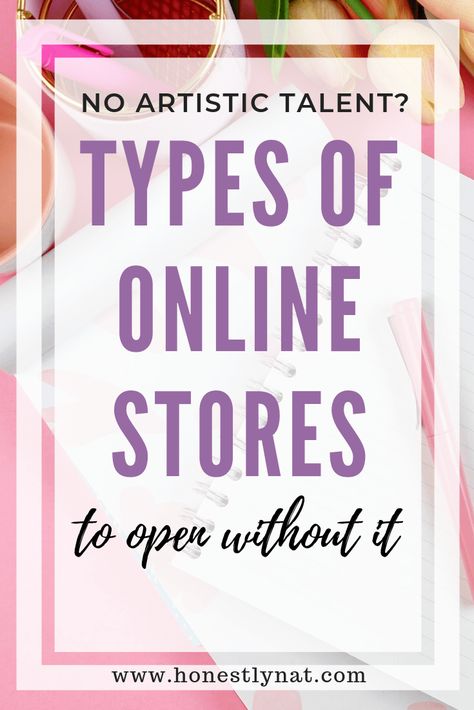 No artistic talent, but still want to open an Etsy shop?  Check out these different types of online stores that you can open without being an artist.  Number 4 is my favorite.  #typesofonlinestores #openanonlinestore #etsyshop Being An Artist, Opening An Etsy Shop, Types Of Packaging, Number 4, Creative Packaging, Line Store, Thrift Shopping, Yard Sale, Online Stores