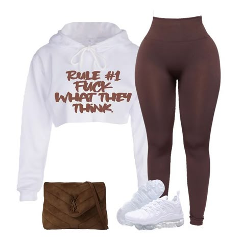 Hello Glam Dolls on Instagram: "🤎 Rule Number 1 F*CK What They Think Crop Hoodie 🤎 Available on the website Link to our website in bio!" Crop Hoodie And Leggings Outfit, Cropped Hoodie Outfit Baddie, Cute Everyday Outfits Winter, Crop Hoodie Outfit, Fall Hoodie Outfit, Cute Two Piece Outfits, Crop Hoodies, Comfy Casual Outfits, Winter Fashion Outfits Casual