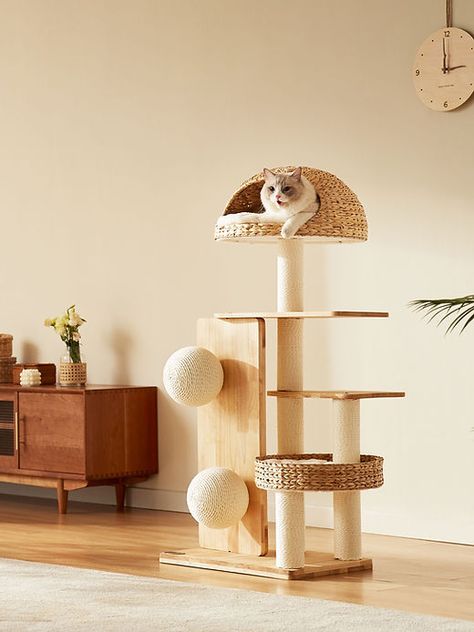 Haiwan Pet Accessories | Shop | Bespoke Pet Accessories | Malaysia Cat Room Design, Elegant Cat Furniture, Designer Cat Tree, Eclectic Cat Tree, Cat Feeder Diy, Japandi Cat Tree, Cute Cat Tree, Stylish Cat Furniture Towers, Chic Living Room Design