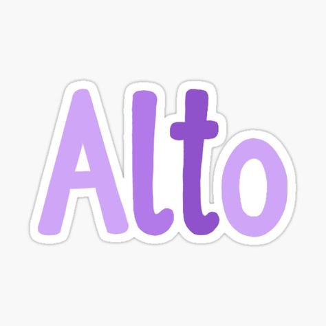 "Alto Voice Type, Choir Sticker" Sticker for Sale by MagicallyStagey | Redbubble Choir Quotes, Alto Voice, Voice Quotes, Choral Music, Etsy Instagram, Aesthetic Stickers, Choir, School Design, Orchestra