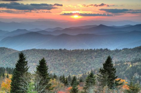 10 Of The Best Blue Ridge Parkway Overlooks in North Carolina in the Fall Blue Ridge Parkway North Carolina, Road Trip Places, North Carolina Travel, Camping Places, North Carolina Mountains, Cades Cove, Mountain Photos, Blue Ridge Parkway, Usa Travel Destinations