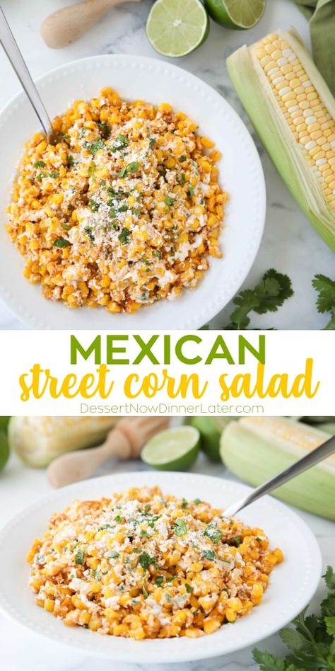 Walking Taco Bar Party Sides, Elote Salad Canned Corn, Camping Buffet Ideas, Street Corn Crockpot Recipe, Mexican Street Corn With Canned Corn, Bible Study Food Ideas Recipes, Real Mexican Food Recipes Homemade, Mexican Side Dishes Easy Healthy, Easy Pool Day Food