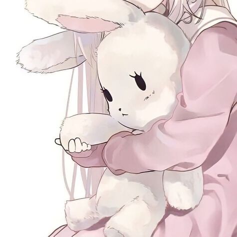 Bunny Girl Aesthetic, Aesthetic Bunny Pfp, Bunnies Aesthetic, Bunny Pfp, Bunny Icon, Funny Bunny, Funny Bunnies, Bunny Girl, Cute Doodles