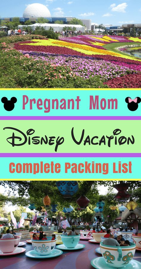 Pregnant at Disney? This is the expectant mom's complete Disney packing list of important needs. Don't pack your bags until you check this list of must-haves for every pregnant woman going on a Disney vacation! #Disneyland #DisneyWorld Babymoon Packing List, Packing List Disney, Disney Packing List, Packing List Kids, Disney Packing, Travel Tips Packing, Traveling Pregnant, Disney Worlds, Packing List For Disney