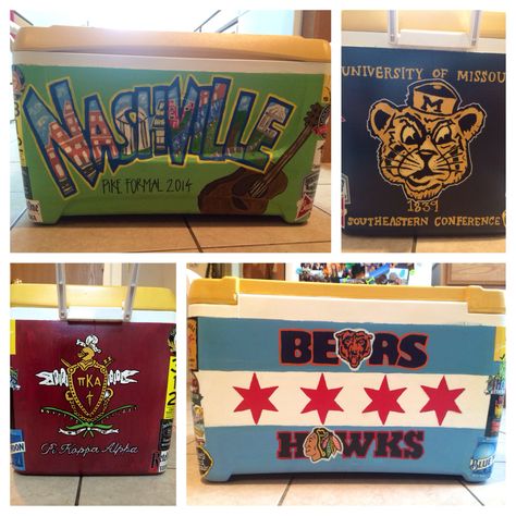 Cooler I made for a friend's formal to Nashville Frat Formal Coolers Nashville, Nashville Cooler Formal, Nashville Formal Cooler, Frat Cooler Nashville, Nashville Frat Cooler, Nashville Cooler, Nashville Formal, Sae Cooler, Formal Coolers