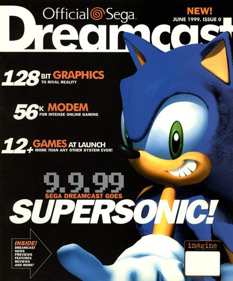 Dreamcast Magazine, Video Game Magazines, Gaming Magazines, Dream Cast, Sega Mega Drive, Sega Dreamcast, Sonic Adventure, 8 Bits, Magazine Issue