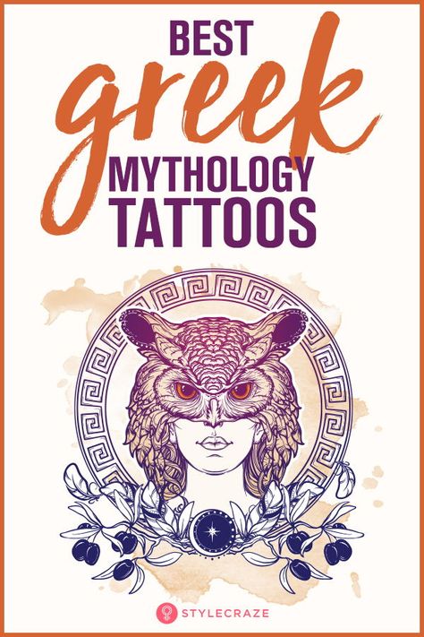 The best Greek Mythology tattoos  #tattoo #tattoos #bodyart Mythology Creatures Tattoo, Greek Mythical Creatures Tattoo, Calliope Tattoo, Zeus Aesthetic Greek Mythology, Greek Mythology Symbols Tattoos, Greek Mythology Patchwork Tattoos, Greek Tattoo Designs Mythology, Griffin Tattoo Feminine, Helios Tattoo