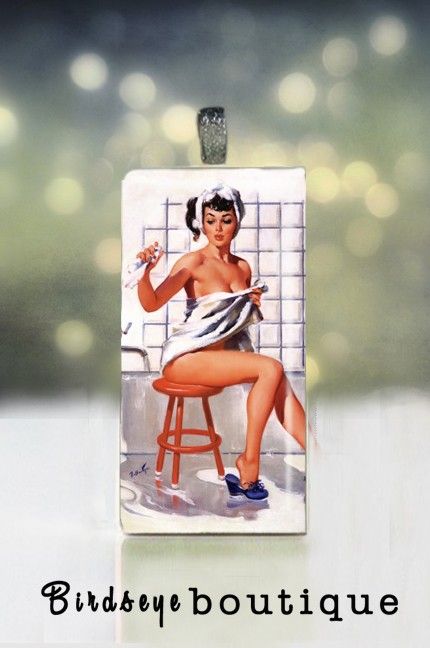 After the Bath pin up poster on upcycled by birdseyephotography, $7.99 Moda Pin Up, Stile Pin Up, Vintage Pin Ups, Treat Ingrown Hair, Arte Pin Up, Pin Up Illustration, Pinup Vintage, Pin Up Vintage, Pin Up Girl Vintage