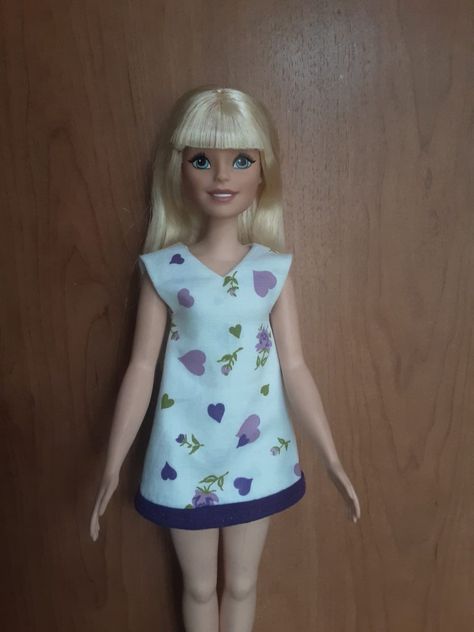 My First Barbie 13.5″ Free Printable Sewing Pattern – Janel Was Here Doll Dress Patterns Free Printables, Free Pinafore Dress Pattern, Barbie Clothes Patterns Free Printable, Strapless Dress Pattern, Barbie Inspired Outfits, My First Barbie, Outfits Jean, Princess Dress Patterns, First Barbie