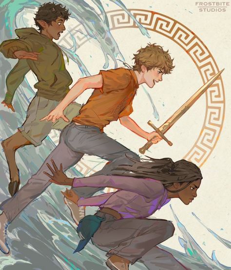 Percy Jackson Pfp, Frostbite Studios, Pjo Art, Pjo Series, Perseus Jackson, Percy Jackson Wallpaper, Zio Rick, Jackson Walker, Percy Jackson Cast