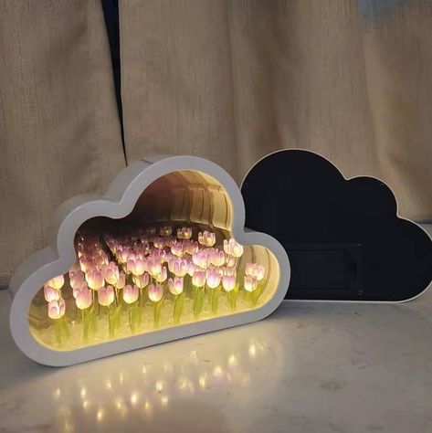 Cloud Tulip Mirror Night Light, Finished Decor Tulip Night Light, Bedroom Decoration Bedside Light for Mom, Tabletop Decoration Gift for Friends, Birthday, Anniversary, Mother's Day (Pink, Finished) - Amazon.com Tulip Mirror, Tulip Night Light, Light Bedroom Decor, Gift For Friends Birthday, Night Light Bedroom, Bedside Light, Bedside Table Lamp, Light Bedroom, Bedside Lighting