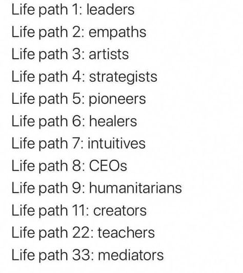 Life Path 1, Life Path 2, Life Path 3, Life Path 5, Life Path 8, Life Path 11, Life Path 6, Life Path 4, Soulmate Signs