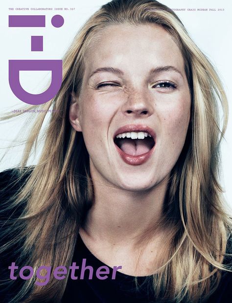 Kate Moss for i-D Fall 2013 I-d Magazine Cover, Id Cover, Kate Moss 90s, Id Magazine, Kate Moss Style, Daria Werbowy, Craig Mcdean, Queen Kate, Miss Moss