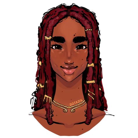 Goddess Braids Drawing, Locs Drawing Reference, Dreadlocks Art, Brown Hair And Freckles, Dr Faceclaims, Drawn Hair, How To Draw Braids, Hair Sketch, Swag Art