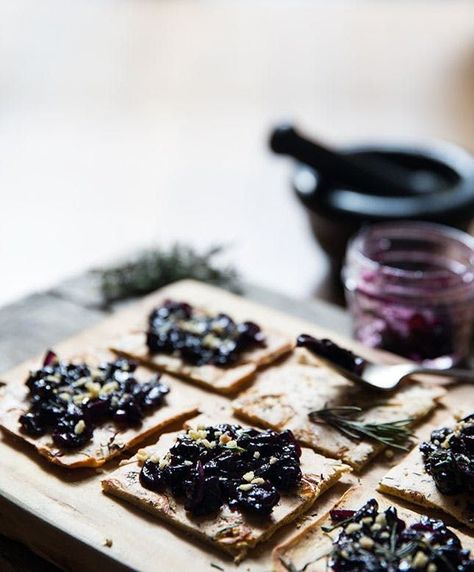 14 Savory Grape Recipes via Brit + Co Concord Grape Recipes, Grapes Recipes, Chickpea Flatbread, Concord Grapes, Grape Recipes, Sorbet Recipes, Toasted Pine Nuts, Vegan Appetizers, What To Cook