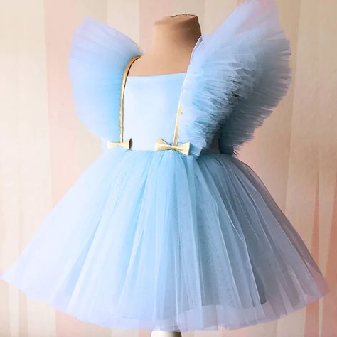 Baby Kids Tutu Birthday Princess Party Dress for Girls Infant Kids Ball Gown Elegant Lace Bow Children Elegant Dress Clothes Baby Gowns Party Wear, Ball Gown Elegant, Party Dress For Girls, Party Wear Frocks, Princess Party Dress, Tutu Birthday, Gown Elegant, Kids Tutu