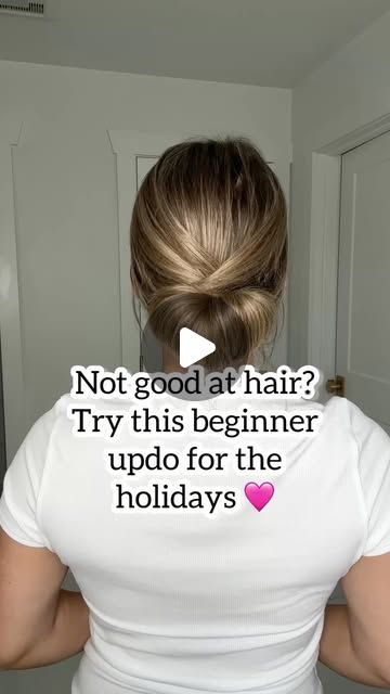 Lainey Ostrom on Instagram: "Beginner friendly, holiday updo! Try it and let me know what you think 😊🩷
-
#christmashairstyle #easyhairstylesforlonghair #christmashair #longhairtutorial" Hairstyle Ponytail, Holiday Updo, Hairstyles For Seniors, Long Hair Tutorial, Easy Hair Updos, Christmas Hairstyles, Christmas Hair, Hair Bun, Easy Hairstyles For Long Hair