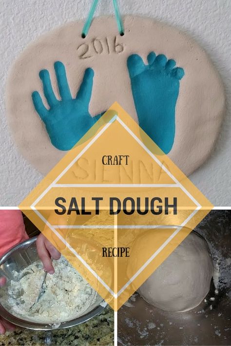 Hand Print Mold, Best Salt Dough Recipe, Salt Dough Projects, Salt Dough Crafts, Salt Dough Recipe, Handprint Ornaments, Baby Diy Projects, Kids Homemade, Salt Dough Ornaments