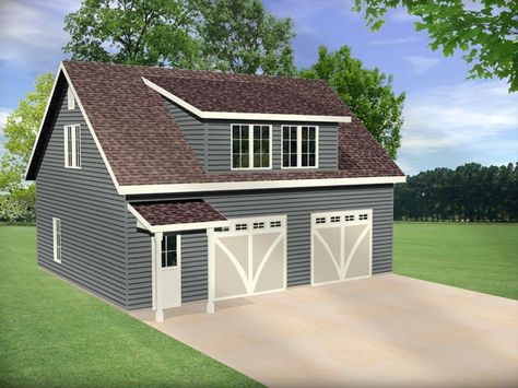 Garage Annexe, Three Car Garage Plans, Garage Cottage, Garage Additions, Garage Suite, Cabin Exteriors, Garage Homes, 3 Car Garage Plans, Garage Plans With Loft