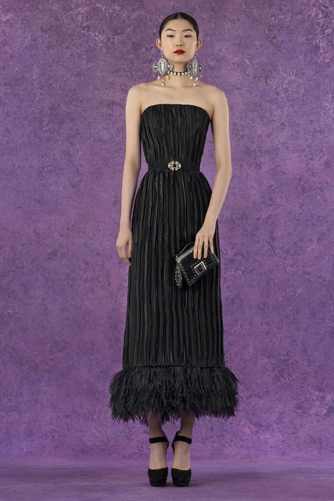 Plisse Dress, Andrew Gn, Silk Maxi, Silk Maxi Dress, Fall 2022, Glam Dresses, Looks Vintage, Black Maxi Dress, Moda Operandi