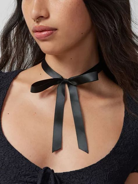 1 Pc Satin Bowknot Choker Trendy Bow Necklace for Women Pink Jewelry for SummerI discovered amazing products on SHEIN.com, come check them out! Ribbon Choker Necklace, Bow Choker, Trendy Bows, Ribbon Choker, Bow Necklace, Decoration Party, Pink Jewelry, Girls Gift, Satin Bow