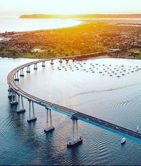 Coronado bridge, Coronado, San Diego, California // #sandiego #california San Diego California Photography, Coronado Beach San Diego, Coronado Island San Diego, San Diego Coronado, San Diego With Kids, San Diego Bucket List, Kendall Ryan, Coronado San Diego, Flying Man