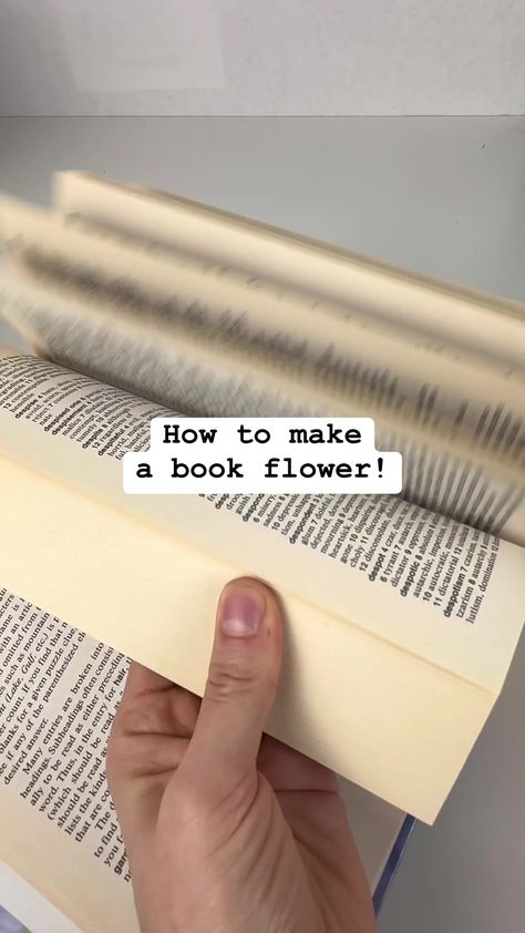 How to make a book flower! We made these from an old dictionary 📚�🌸 #diy #artsandcrafts #crafting #springcrafts #diyideas #recycleart #easycrafts | Emily Seilhamer Art | Emily Seilhamer Art · Original audio Make A Book, Spring Crafts, Book Making, Art Original, Easy Crafts, A Book, Arts And Crafts, Audio, Books