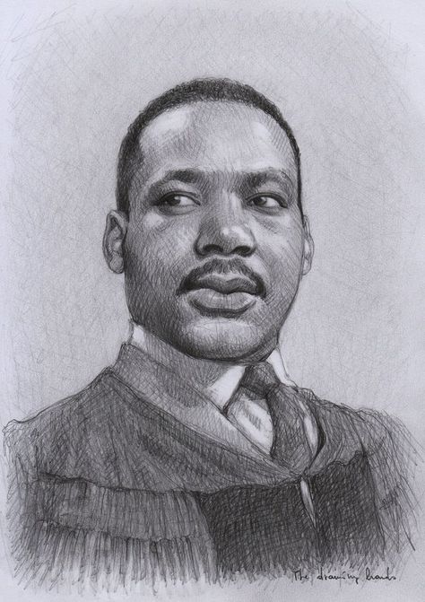 Reverend Martin Luther King Jr. Mlk Drawing, Sketch Prompts, Jr Pencil, Pencils Drawings, King Drawing, Sketch Study, Dr Martin Luther King Jr, Jr Art, Dr Martin Luther King