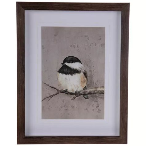 Bird On Branch Framed Wall Decor | Hobby Lobby | 1952837 Wall Decor Hobby Lobby, Black And White Birds, Winter Bird, Bird On Branch, White Mat, Bird Decor, Framed Mirror Wall, Frame Wall Decor, Mirror Wall Decor