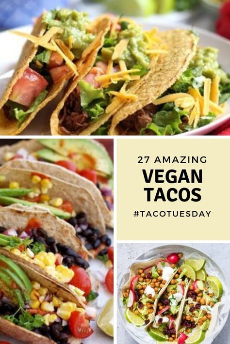 Vegan Mushroom Wellington, Vegan Cauliflower Tacos, Vegan Table, Jackfruit Carnitas, Vegan Tacos Recipes, Mushroom Wellington, Lentil Tacos, Vegan Taco, Fried Beans