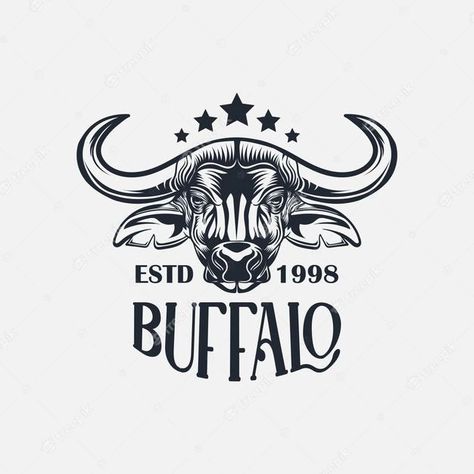 Label Logo Design, Taurus Logo, Buffalo Logo, Cow Logo, Buffalo Head, Logo Design Collection, Sports Logo Design, Bull Logo, Hand Drawn Icons