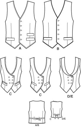 Mens Vest Pattern, Vest Sewing Pattern, Mens Vest Fashion, Men's Vests, Vest Designs, Illustration Fashion Design, Vest Pattern, Diy Sewing Clothes, Fashion Sewing Pattern