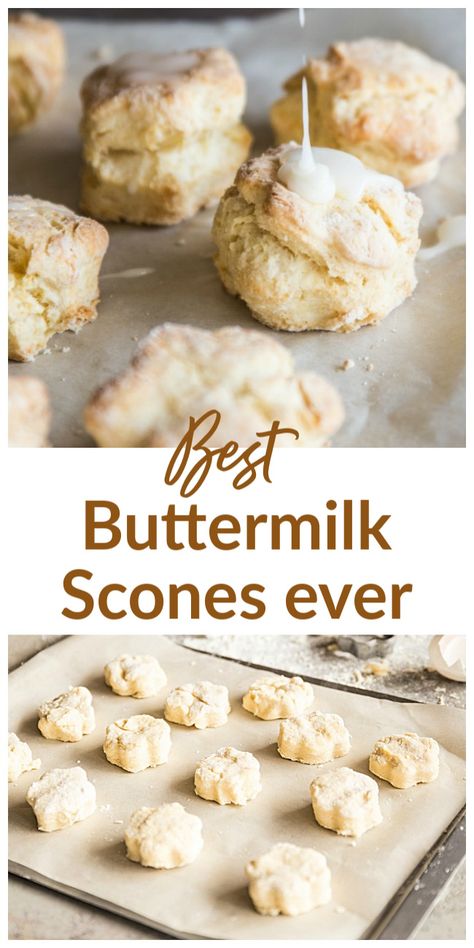 Amazing recipe for the best Buttermilk Scones! Easy to make and using everyday ingredients, you can have them ready in less than an hour. #scones #recipe #baking #buttermilk Buttermilk Scones Recipe, Buttermilk Scone Recipe, Baked Scones, Buttermilk Scones, Scones Recipe Easy, Scones Easy, Recipe Baking, Buttermilk Recipes, Scones Recipe