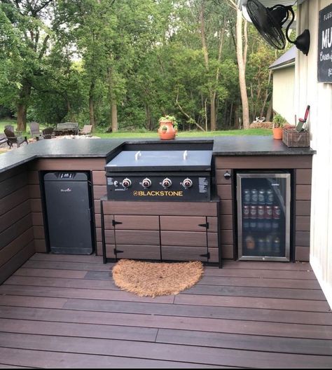 Outdoor Grill Area Diy, Outdoor Kitchen Diy, Kitchen Ideas Outdoor, Outdoor Grill Area, Outdoor Bbq Area, Outdoor Grill Station, Outdoor Kitchen Bars, Outdoor Kitchen Plans, Build Outdoor Kitchen