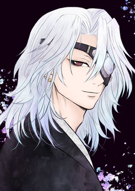 Character Actor, Fan Art Drawing, Long Hair Styles Men, Slayer Anime, Manga Comics, White Hair, Down Hairstyles, Anime Demon, Anime Fanart