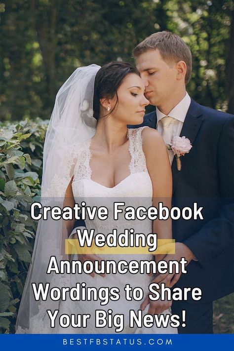 Pinterest image saying "Creative Facebook Wedding Announcement Wordings to Share Your Big News!". Micro Wedding Announcement, Marriage Announcement Quotes, Creative Wedding Announcements, Wedding Announcement Ideas, Wedding Announcements Wording, Marriage Announcement, Elopement Announcement, Day With Friends, Announcement Ideas