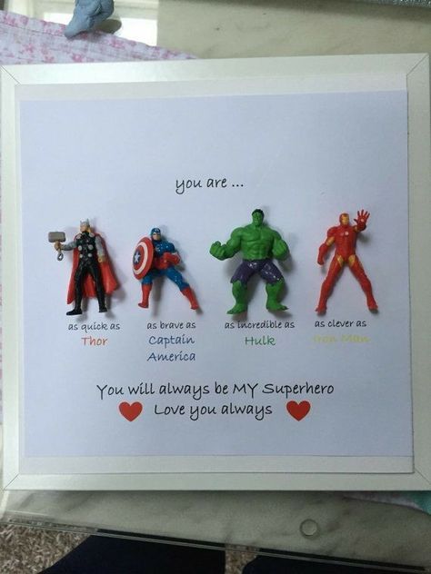 Surprise Boyfriend, Birthday Surprise Boyfriend, Avengers Superheroes, Ideas Regalos, Creative Gifts For Boyfriend, Cards For Boyfriend, Friends Diy, Unique Personalized Gift, Boyfriend Birthday