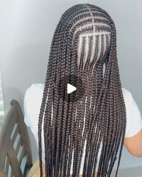 Armonnie on Instagram: "I haven’t done tribal braids in soo long 😍😩😩I fell inlove with these 😍😍from the hair to the client just pretyyyy asff😩😩" Layer Braids Black Hairstyles, Layer Braids, Stitch Braids, Middle Parts, I Feel Pretty, The Client, Long I, Black Girls Hairstyles, Prom Hair