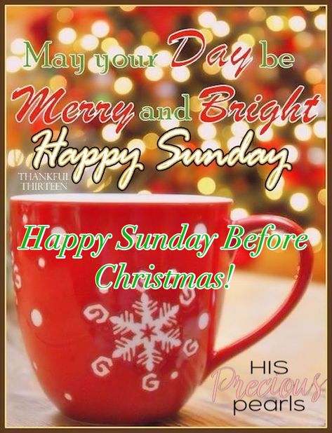 We hope each and everyone one of you has a very Happy Sunday before Christmas! May it be peaceful and restful!  #HisPreciousPearls Sunday Before Christmas Quotes, Sunday Christmas, Christmas Greetings Quotes, Christmas Sunday, Be Peaceful, Good Morning Christmas, Sunday Morning Quotes, Sunday Greetings, Christmas Verses