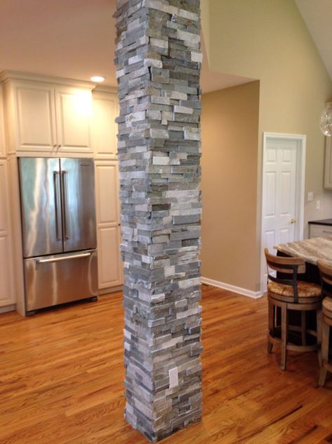 Column Tiles Design, Column Design Interior Living Room, Interior Column Design, Column Design Ideas, Column Decoration Ideas, Interior Pillars, Columns Interior, House Columns, Modern Column