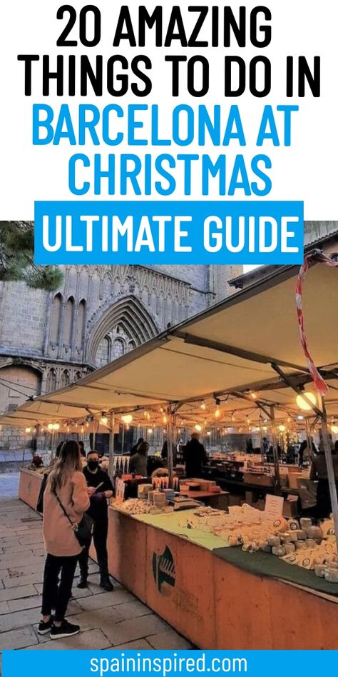 Visiting Barcelona during the Christmas season? This Spain travel guide has you covered with tips and tricks for Spain that will enhance your holiday adventure. From must-see Barcelona tourist attractions to what not to do in Spain, this guide provides a complete Barcelona itinerary. Learn where to stay with recommendations for Barcelona hotels and explore the best places to travel in Spain. Your Spain tour during the festive season starts here! Barcelona Christmas, Barcelona Tourist Attractions, Barcelona Tourist, Travel In Spain, Spain Bucket List, Barcelona Guide, Barcelona Itinerary, Things To Do In Barcelona, To Do In Barcelona