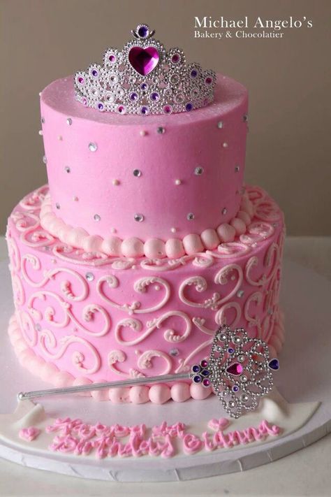 Pink Princess Cake, Pink Princess Cakes, Princess Birthday Cake, Fashion Cakes, Princess Cake, Girl Cake, Pink Cake, Birthday Cake Kids, Fancy Cakes