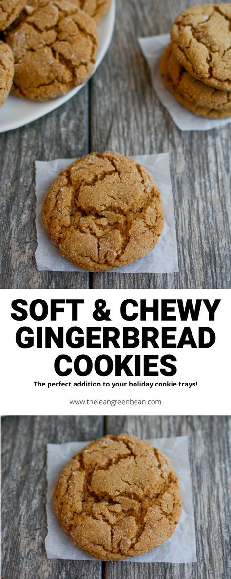 Chewy Gingerbread Cookies 10 Soft And Chewy Gingerbread Cookies, Icing For Gingerbread Cookies, Christmas Themed Food, Gingerbread Cookie Dough, Chewy Gingerbread Cookies, Soft Cookie Recipe, Cookies Recipes Chocolate, Gingerbread Cookies Decorated, Weekly Menu Plan