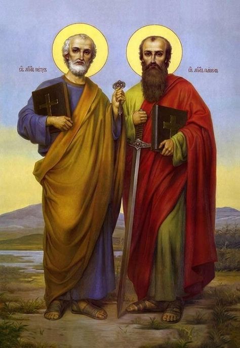 Paul The Apostle, St Peter And Paul, Oil Painting Background, Painting Background, Orthodox Christian Icons, San Paolo, Christian Images, Esoteric Art, Jesus And Mary Pictures