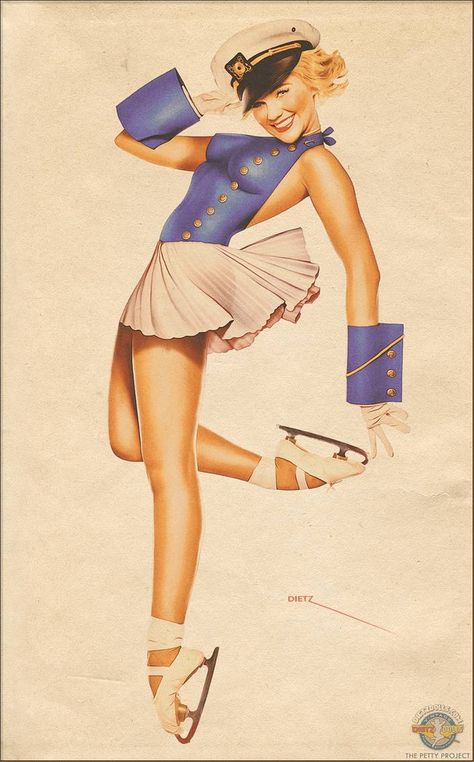 Petty Project: Skating Sailor by warbirdphotographer on DeviantArt Vintage Sailor Costume, Sailor Pinup, Costume Photoshoot, Pin Up Costume, Halloween Costumes Women Creative, In Soviet Russia, Sailor Costume, Vintage Sailor, Esquire Magazine