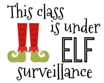 Elf Surveillance Sign Printable Free, Elf Surveillance Sign, Elf Signs, Elf Surveillance, Elf Ideas, Elf On The Shelf Ideas, Shelf Ideas, Teacher Store, The Elf