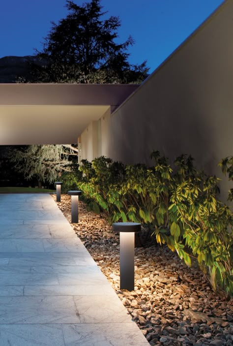 Tomorrow residential bollard. This is specifically developed for pedestrian areas and perfect for landscape areas as it can blend into hedges, bushes and flowerbeds. Available in two different heights (45cm or 80cm), Tomorrow has very balanced and elegant proportions, that allows it to be easily installed in public and residential context. Fence Post Lights, Deck Post Lights, Gate Post, Nordic Lamp, Farmhouse Ceiling Fan, Deck Posts, Pillar Lights, Fence Post, Outdoor Post Lights